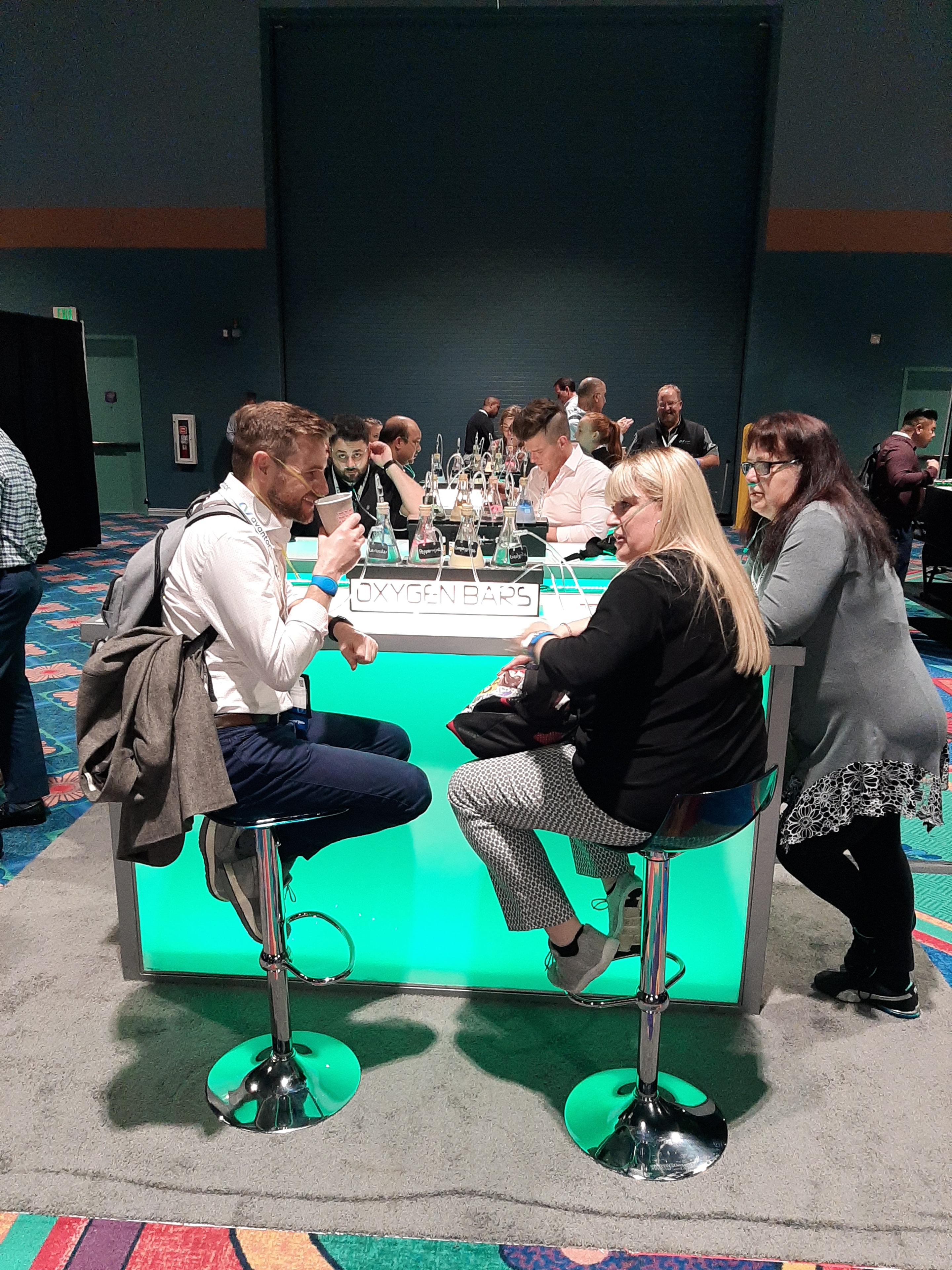 Professional event team managing a corporate activation